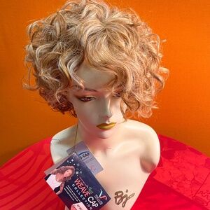 Golden Blonde Angel Spiral Curl Wig - Short & Fluffy Curly